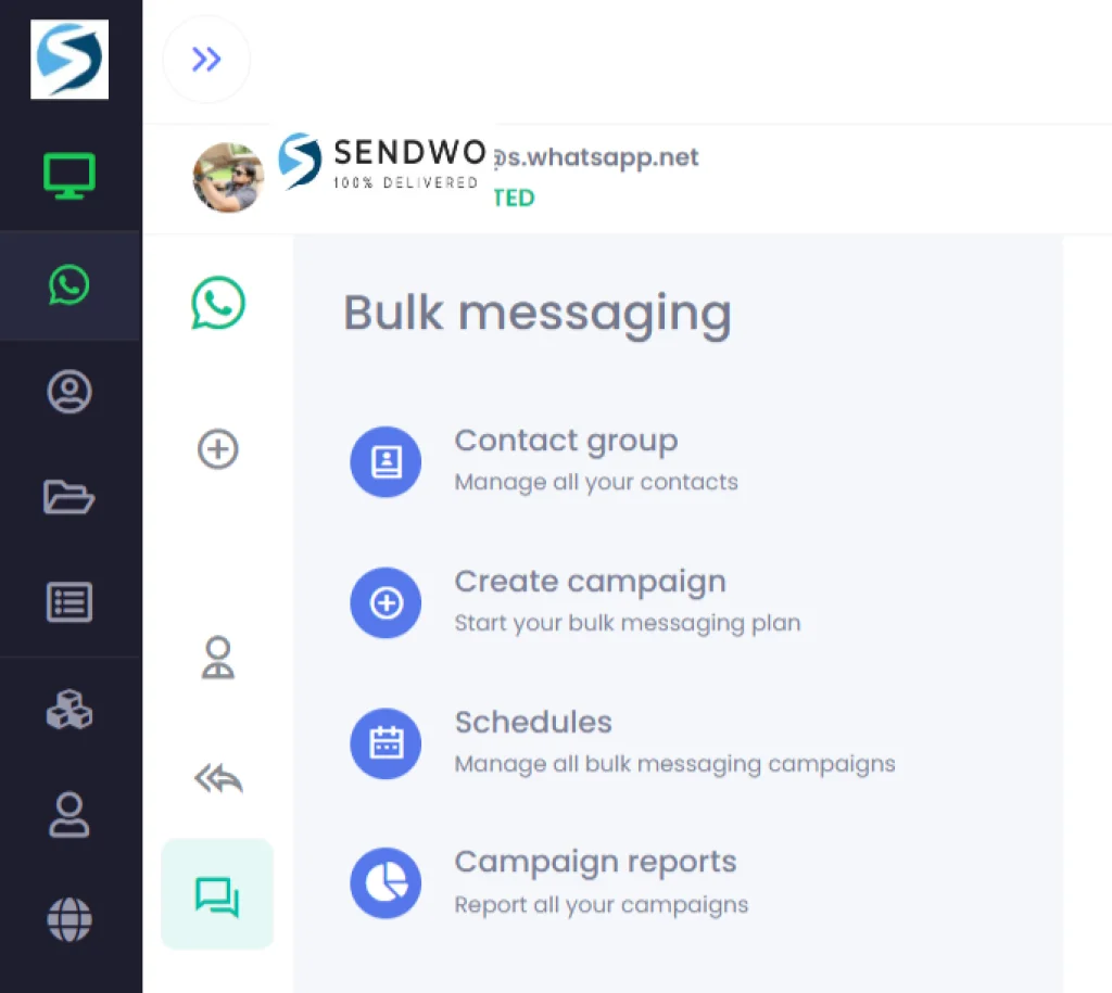 Sending bulk WhatsApp messages using Sendwo