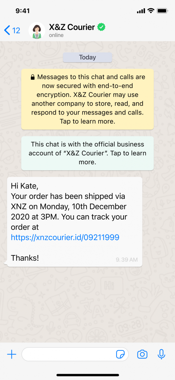 Shipping Update