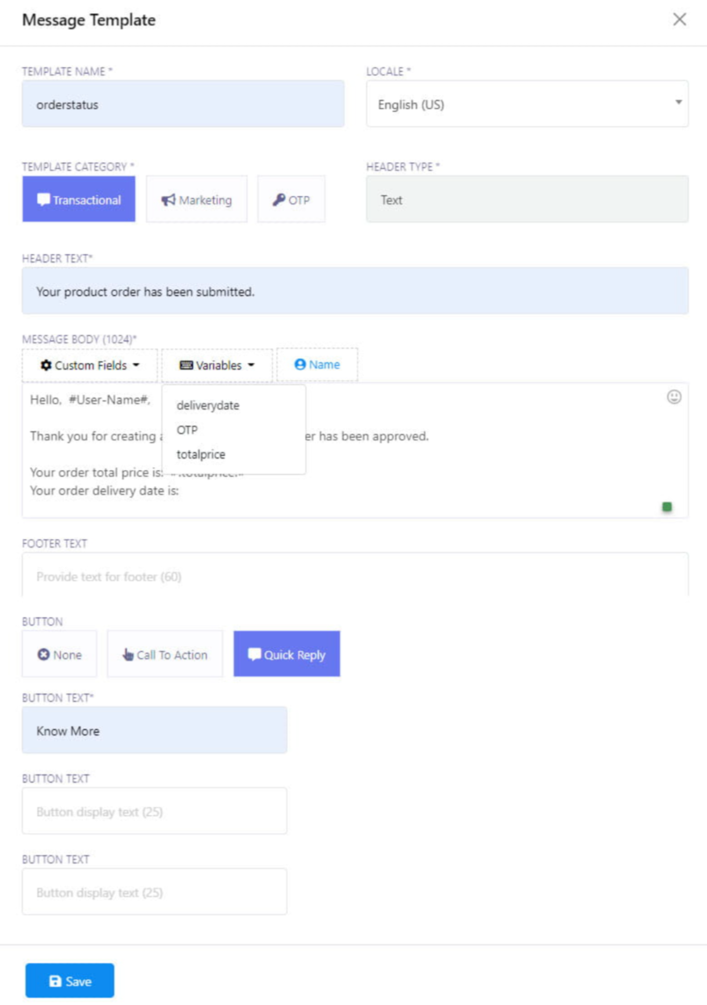 How to Create A Message Template for WhatsApp in Sendwo?