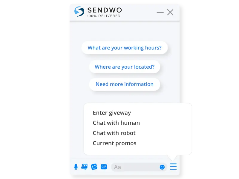facebook Chatbot Sendwo