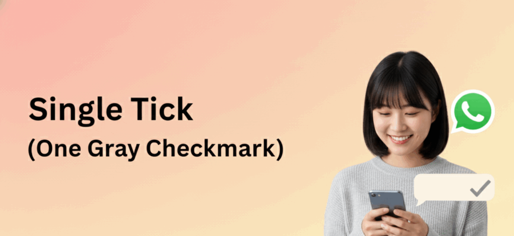 Single Tick (One gray Checkmark)