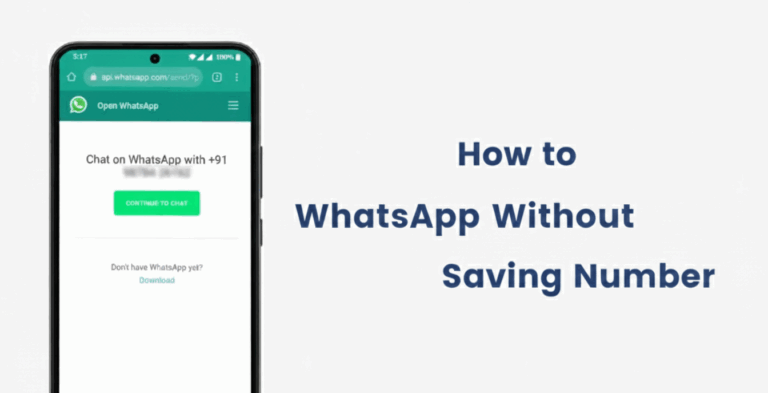 How to WhatsApp Without Saving Number 1