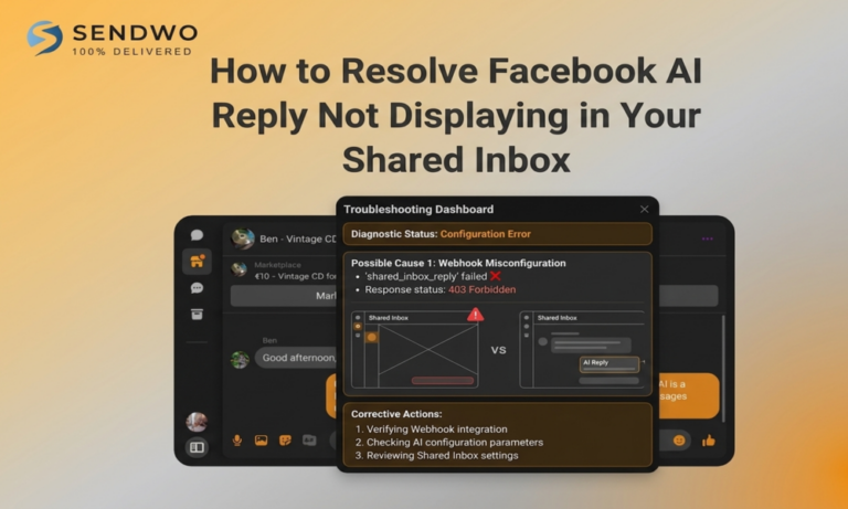 How to Resolve facebook Ai reply not displaying in shared inbox
